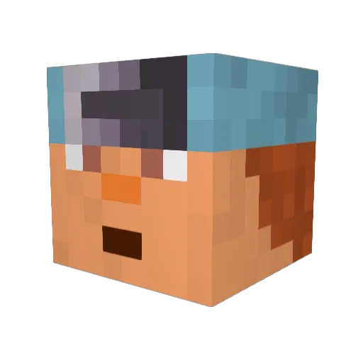 BSoern Minecraft avatar head, 3D render