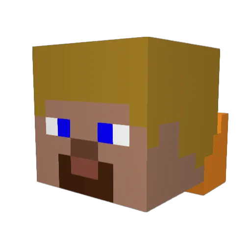 BStarcheus Minecraft avatar head, 3D render