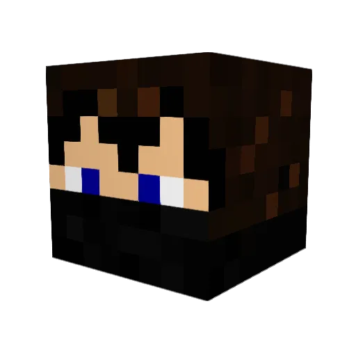 BStrong43 Minecraft avatar head, 3D render