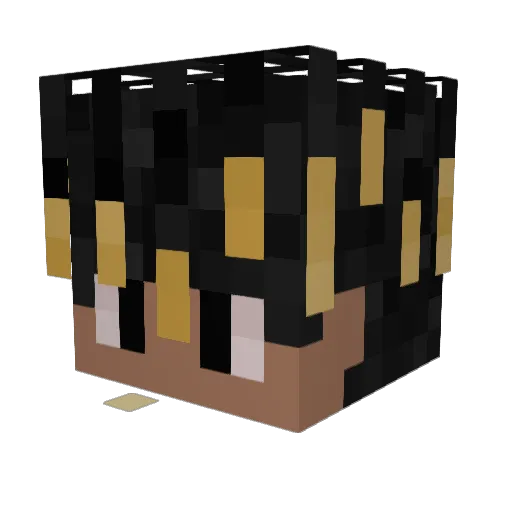 BT3E Minecraft avatar head, 3D render