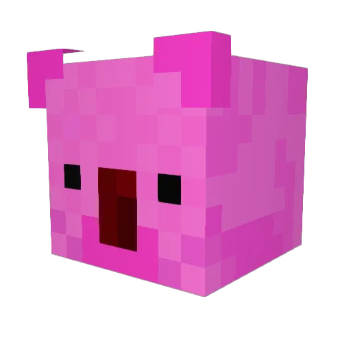 BTDugong Minecraft avatar head, 3D render