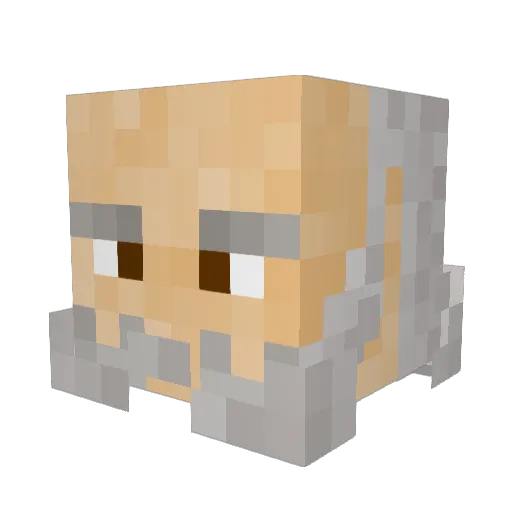 BTMattocks Minecraft avatar head, 3D render