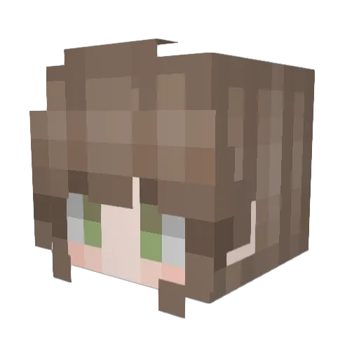 BTPunchy Minecraft avatar head, 3D render