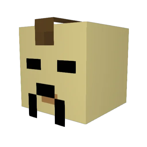 BTSJIMIN1234 Minecraft avatar head, 3D render
