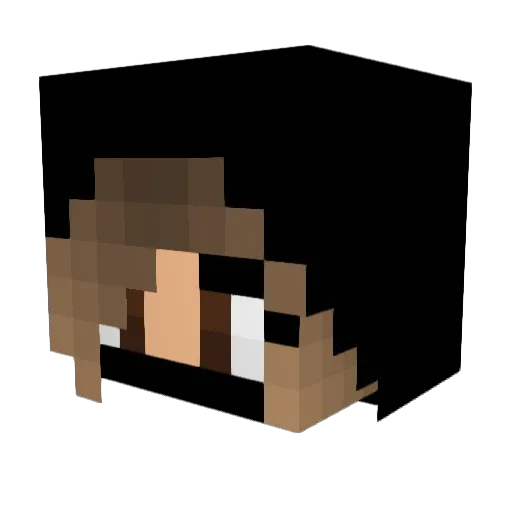BTSRosefire Minecraft avatar head, 3D render