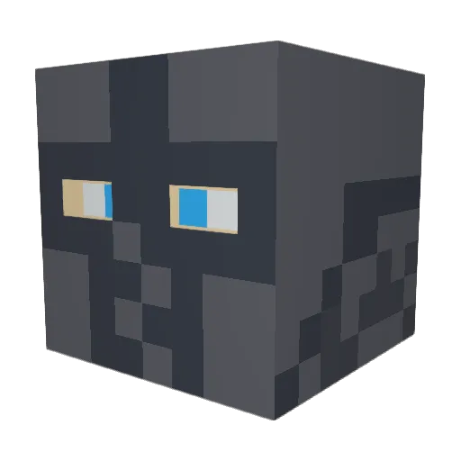 BT_Sebastian Minecraft avatar head, 3D render