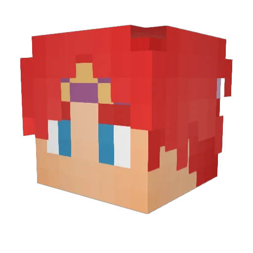 BThaGod Minecraft avatar head, 3D render