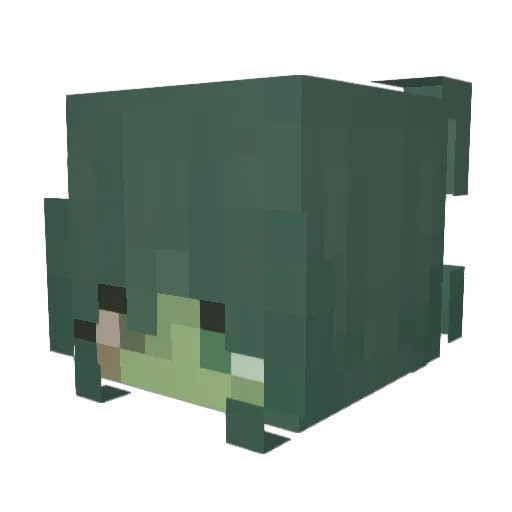 BThe Minecraft avatar head, 3D render