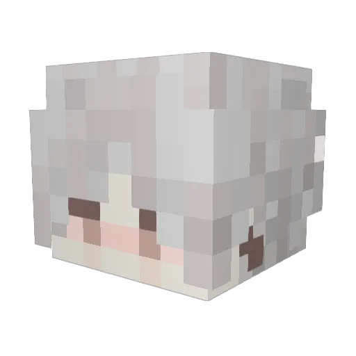 BTrocky Minecraft avatar head, 3D render