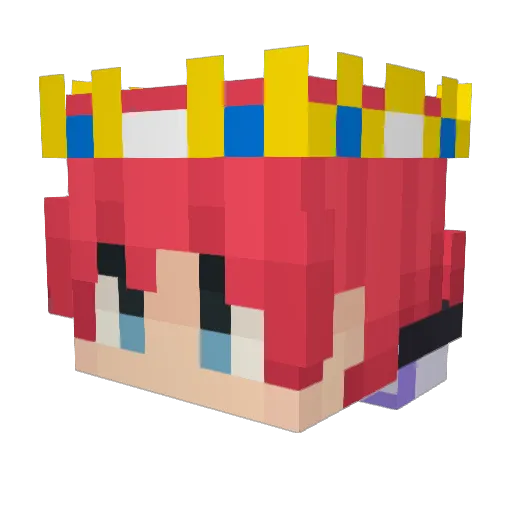 BTsuper2010 Minecraft avatar head, 3D render