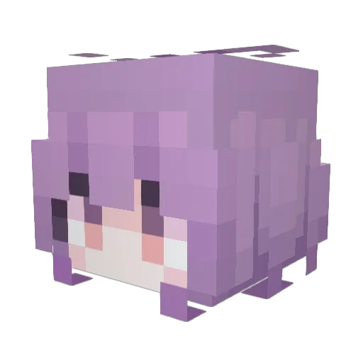 BTxin Minecraft avatar head, 3D render