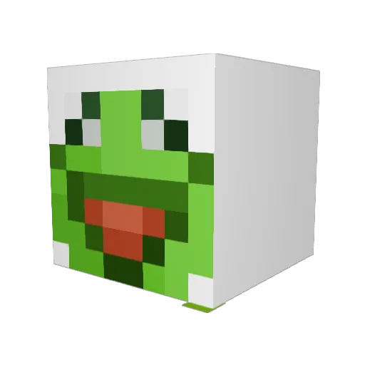 BUA420 Minecraft avatar head, 3D render