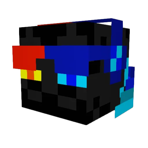 BUBBABUBB Minecraft avatar head, 3D render