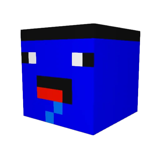 BUBBIBJOORN Minecraft avatar head, 3D render