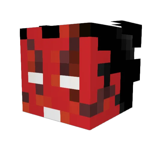 BUBBLECAT9958 Minecraft avatar head, 3D render