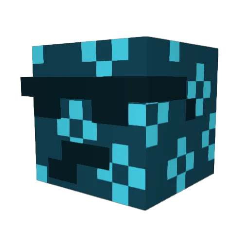 BUBBLE_O_7 Minecraft avatar head, 3D render