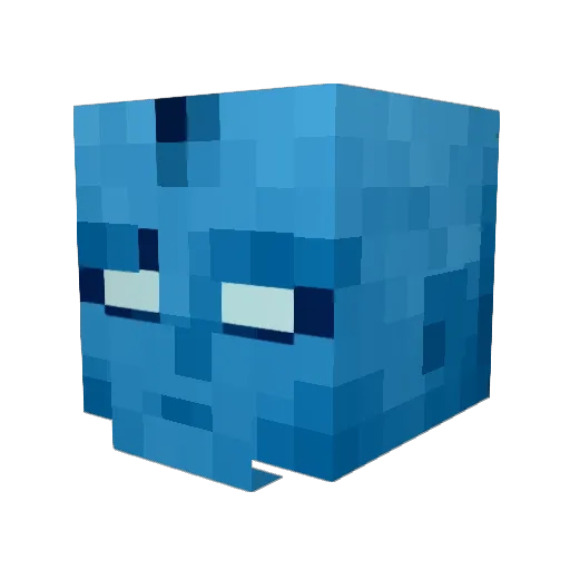 BUBBLY966 Minecraft avatar head, 3D render