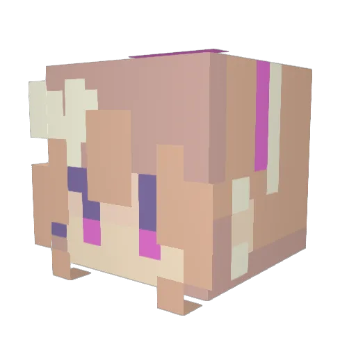 BUBER_7 Minecraft avatar head, 3D render