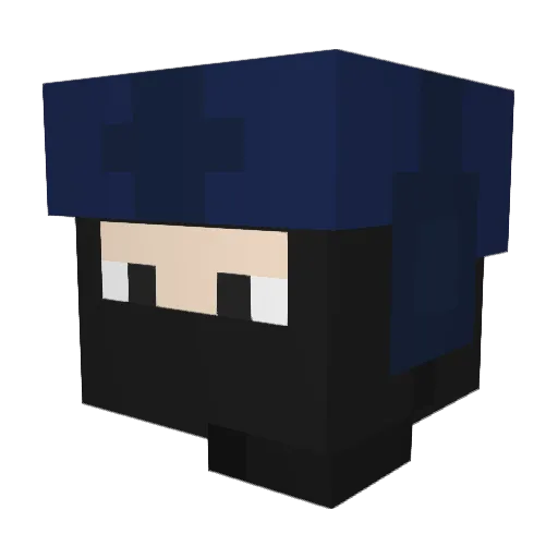BUBLIEM Minecraft avatar head, 3D render