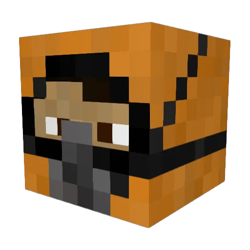 BUBUFACE121 Minecraft avatar head, 3D render