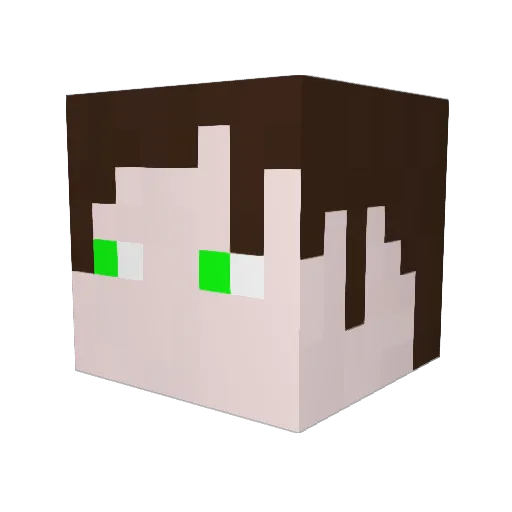 BUCCFOi Minecraft avatar head, 3D render