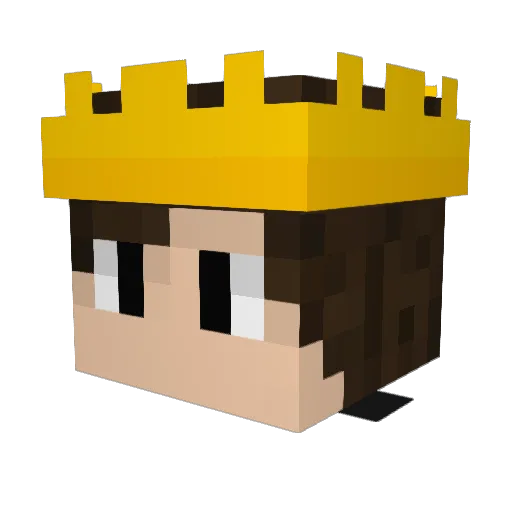 BUCH696 Minecraft avatar head, 3D render