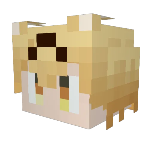 BUCHIKO731 Minecraft avatar head, 3D render