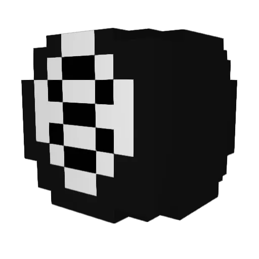 BUCKETDARGOONERO Minecraft avatar head, 3D render