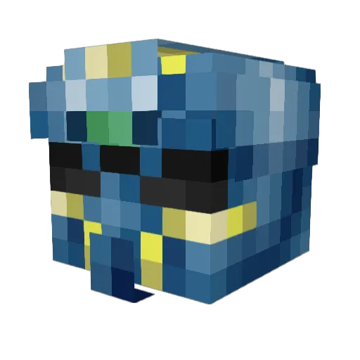 BUG_Armstrong Minecraft avatar head, 3D render