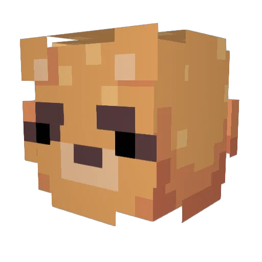 BUILDMASTA Minecraft avatar head, 3D render