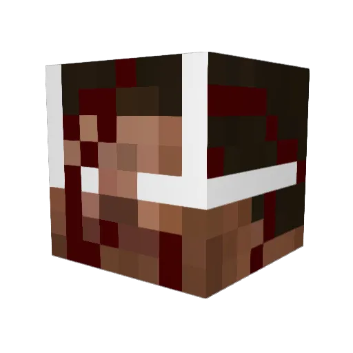 BULLS501 Minecraft avatar head, 3D render