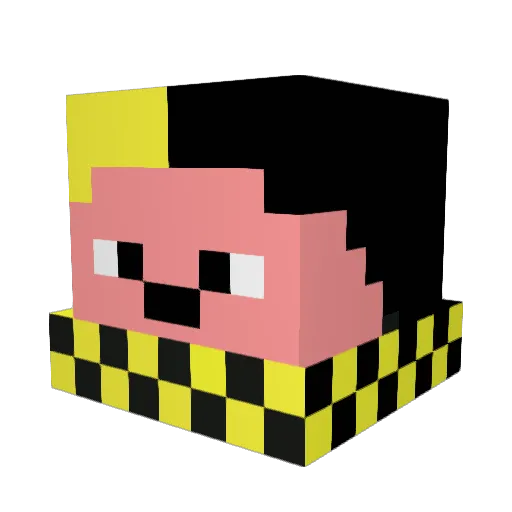 BULTRAS Minecraft avatar head, 3D render