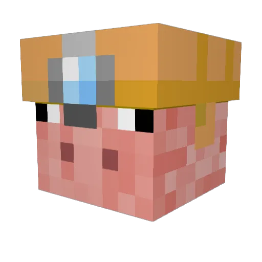 BUMBLEBEE2_0 Minecraft avatar head, 3D render