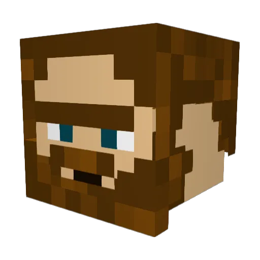 BUNDYBURUNDI897 Minecraft avatar head, 3D render