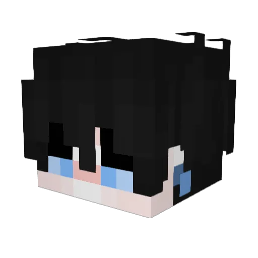 BUNNY8K Minecraft avatar head, 3D render