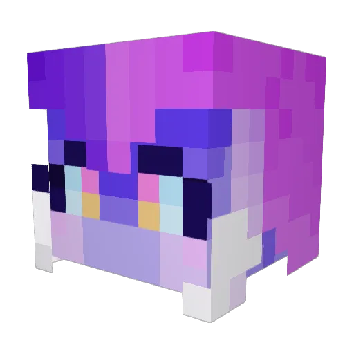BUNiMP Minecraft avatar head, 3D render