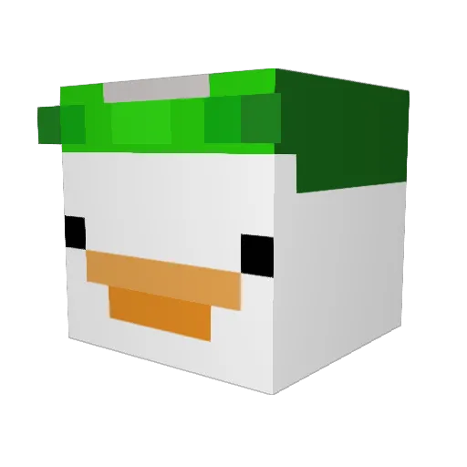 BUNosh Minecraft avatar head, 3D render