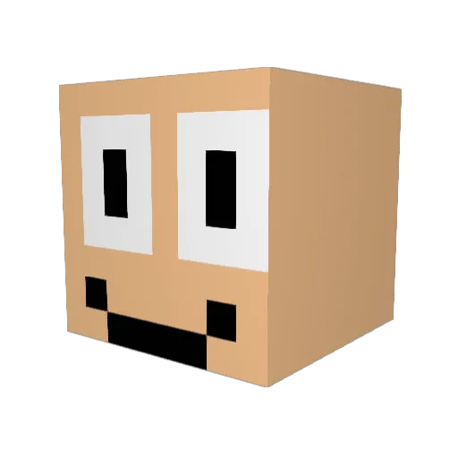 BURGERMAN634 Minecraft avatar head, 3D render
