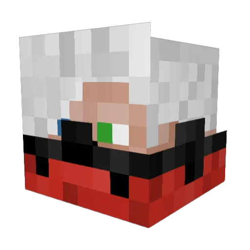 BURRITOITA07 Minecraft avatar head, 3D render