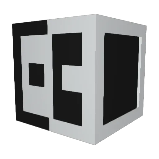BURZ4 Minecraft avatar head, 3D render
