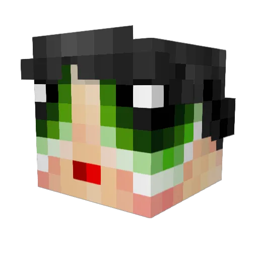 BUTTERCup200o Minecraft avatar head, 3D render