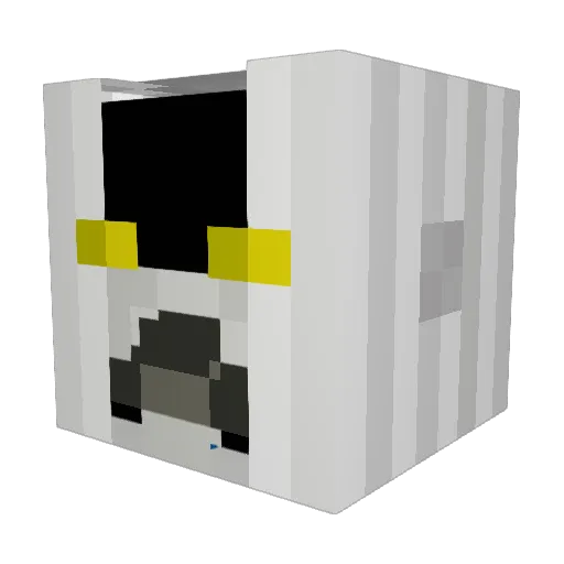 BUTTSEGS Minecraft avatar head, 3D render