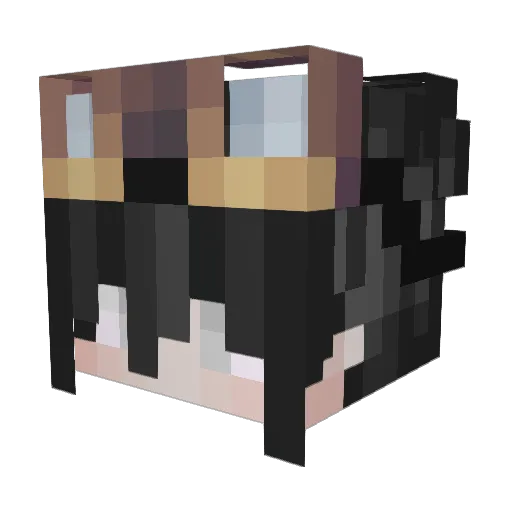 BUYWEED Minecraft avatar head, 3D render