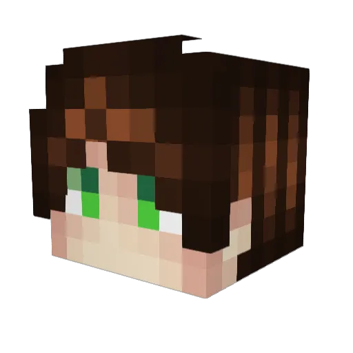 BUZZYXXX Minecraft avatar head, 3D render
