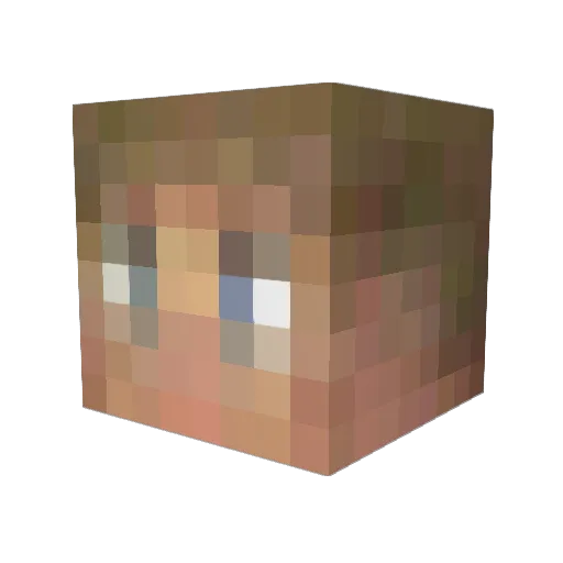 BUcKeT777 Minecraft avatar head, 3D render