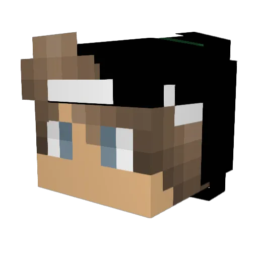 BVBLuca1909 Minecraft avatar head, 3D render