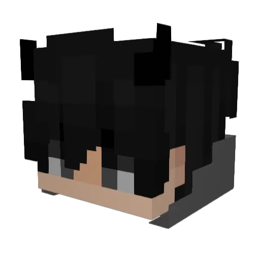 BVCXDD Minecraft avatar head, 3D render