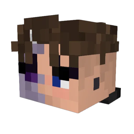 BValen Minecraft avatar head, 3D render