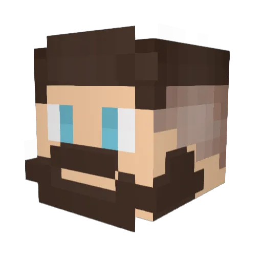 BWCLUCH Minecraft avatar head, 3D render