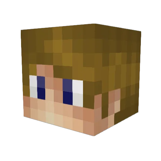 BWHasten Minecraft avatar head, 3D render